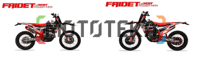 Мотоцикл кроссовый / эндуро FAIDET (Файдет) CB300F MAX WP Красный