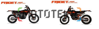 Мотоцикл кроссовый / эндуро FAIDET (Файдет) CB300RL MAX WP Оранжевый